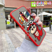 Jjlingji เคสสำหรับ OPPO Reno 2 Reno 2F Reno 2Z Reno2 F Reno2 Z เคสลายการ์ตูน Crayon Shin-Chan มีน้ำค้างแข็งโปร่งใสแข็งด้านข้างเคสนิ่มป้องกันกล้องปลอกซิลิโคนกันกระแทก