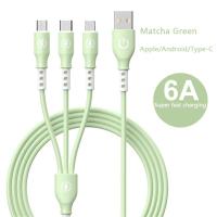 3 In 1สายข้อมูลเหมาะสำหรับชาร์จกาวหลายพอร์ต Huawei Iphone Plug Type-C 14 One-To-สามนุ่มเร็วมาก