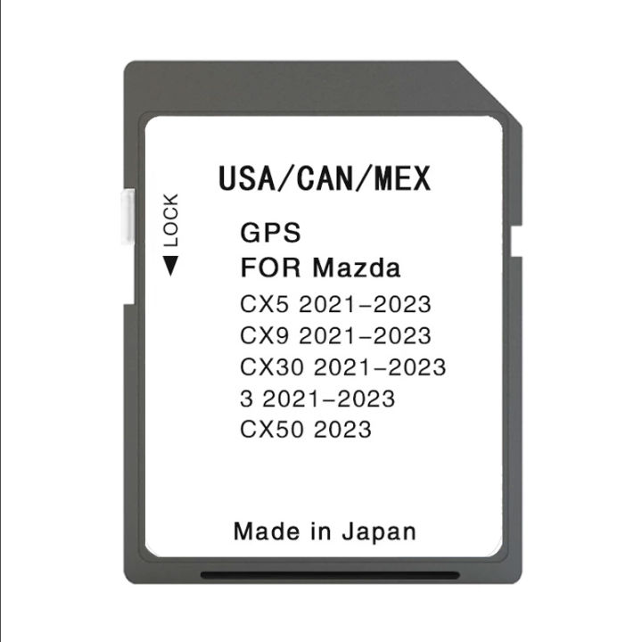 Newest Maps Version Navigation SD GPS Card USACANMEX For Mazda 3 CX5