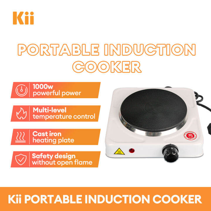 KII 1000W Portable Electric Stove Single Hot Plate Original Electric