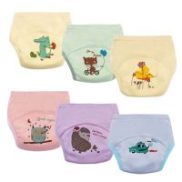 Baby Diapers Reusable Potty Toilet Training Pants Cartoon Infant Cotton Breathable Nappies Boys Girls Underwear for 12-23KG Kids Cloth Diapers