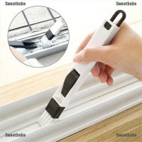 Sweetbabe 2 In 1 Polished Window Track Cleaning Brush Keyboard Nook Cranny Dust Shovel