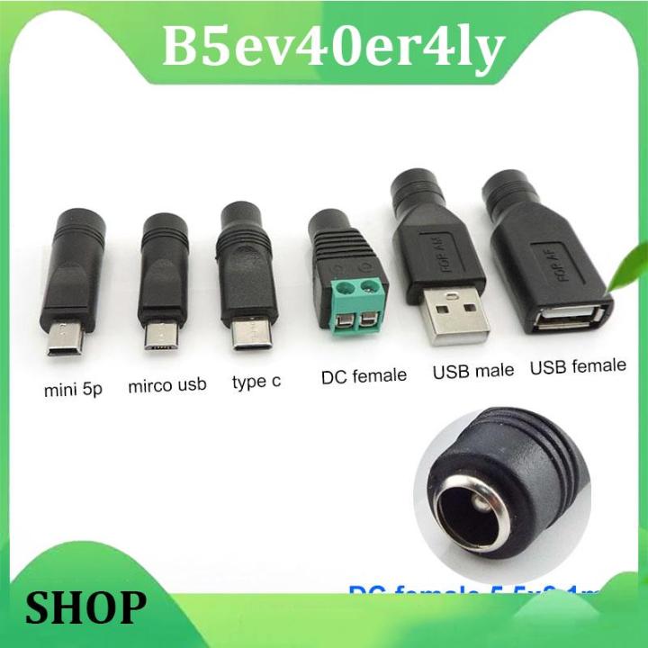 Type C Power Adapter Type C USB Male to DC 5.5x2.1mm Female Connector  Charge Barrel Jack Power Adapter Type C USB 5V Connector for Type C USB  Charging
