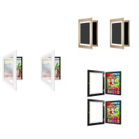 [2-Pack] Kids Art Frame Kids Art Frames Front Opening Kids Artwork A4 Picture Frames Changeable Artwork Display