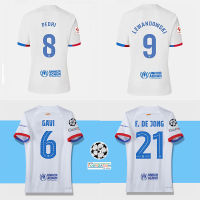 S-3XL 23 24 Adult Away SOCCER JERSEYS BarCELonaS 2023 2024 LEWANDOWSKI#9 Football Uniform PEDRI#8  GAVI#6 R.ARAUJO O.DEMBELE F.DEJONG T-shirt Football Jerseys