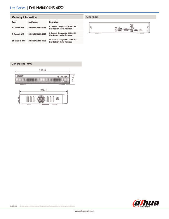 dahua-เครื่องบันทึกกล้องวงจรปิด-รุ่น-nvr4104hs-4ks2-รองรับกล้องได้-4-ช่อง-ความละเอียดสูงสุด-8mp