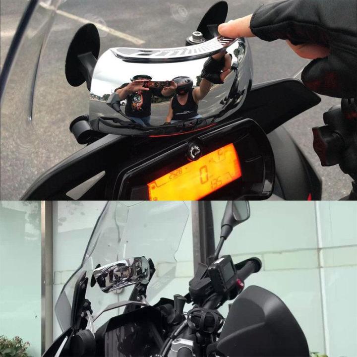 สำหรับฮอนด้ายามาฮ่าซูซูกิคาวาซากิรถจักรยานยนต์กระจก180-องศาจุดบอดกระจกมุมกว้างกระจกมองหลังกระจกมองหลัง