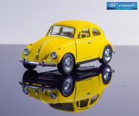 โมเดลรถเหล็ก โมเดลรถโฟล์กเต่า โมเดลรถบีเทิล โมเดลรถคลาสสิค โฟล์คสวาเกน รถจำลอง รถโบราณ รถเต่า เหมือนจริง ของเล่น ของสะสม สี เหลือง ด้าน Classic Car Model Volkswagen Beetle (13 cm.) Steel Metal Car Collection Color Dark Yellow
