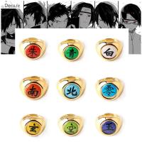 DECALE แหวนแฟชั่นเด็ก Orojimaru Itachi Pain Zhu-Rings เพื่อนรัก Akatsuki อุปกรณ์ประกอบฉากคอสเพลย์แหวนอะนิเมะแหวนนิ้วมือเครื่องประดับ DIY