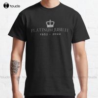 Platinum Jubilee 1952 2022 Simple Stylish Crown Logo Classic T Shirt Custom Aldult Teen Unisex Digital Printing Tee Shirts New XS-6XL