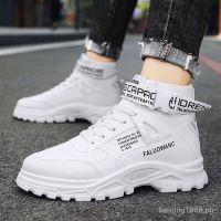 Summer New High Top Sneakers Korean Style Trendy Martin Boots Versatile Casual Work Shoes FashionajMens Shoes