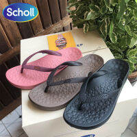 Scholl รองเท้าแตะสกอลล์ รุ่น Biom Spectrum  ไบโอสเปคตรัม รองเท้าแตะแบบหนีบเพื่อสุขภาพ สำหรับหญิง&amp;ชาย สูง 3 เซน มี 4 สี