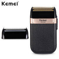 Kemei เครื่องโกนมีดโกนเคราแบบพกพาที่ชาร์จไฟฟ้า USB แบบมืออาชีพเครื่องโกนหนวดไฟฟ้ากันน้ำผู้ชายเครื่องโกนหนวดแบบชาร์จไฟได้ KM-2024สำหรับมืออาชีพ