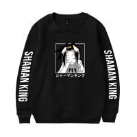 Sudadera con capucha de dibujos animados japoneses para hombre y mujer, jersey de manga larga sin capucha, Tops de talla grande 4XL, Harajuku, Anime, Shaman King