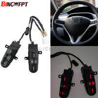 สีแดง Backlight พวงมาลัยปุ่มควบคุมเสียง36770-SNA-A12สำหรับ Honda jazzfit Civic 2006 2007 2008 2009 2010 2011