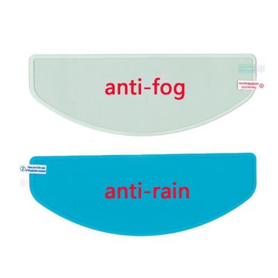 【LZ】❏﹉  Capacete claro anti-nevoeiro remendo à prova de chuva película protetora universal lente viseira motocicleta nevoeiro resistente moto acessórios