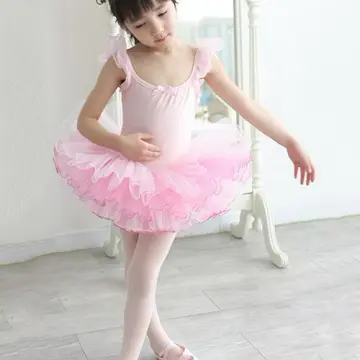 Little Girls Theatrical Pink Comfortable Dance Nylon Stretch