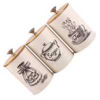 【LZ】 Latas à prova de poeira do tanque de armazenamento jarra da cozinha frascos dos doces do açúcar do café com tampas tampas da folha do chá