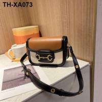 Hot style advanced sense of dike lamy su color saddle bag handbag 2021 new fashion worn one shoulder armpits