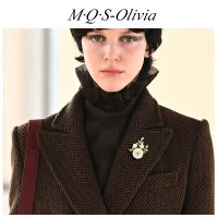 M·Q·S-Olivia    เข็มกลัดคริสตัล พลอยเทียม เครื่องประดับ แฟชั่นสําหรับผู้หญิง ให้เป็นของขวัญ มี 1 ชิ้น