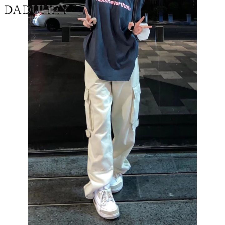 daduhey-women-new-american-style-y2k-multi-pocket-overalls-high-waist-loose-casual-trousers-wide-leg-tube-cargo-pants