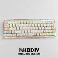 KBDiy MOA รายละเอียด PBT ปุ่มกดอะนิเมะกระต่ายน่ารักธีม143key ชุด MAC ข้อความเหมือนกับที่กำหนดเองสำหรับวิศวกรรมแป้นพิมพ์อุปกรณ์เล่นเกม