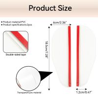 2ชิ้นอุปกรณ์กันคิ้วฝนสำหรับรถยนต์กระจกมองหลังที่บังฝนที่บังแดดอัตโนมัติคิ้วกระจกกันฝนสีดำ/ใส