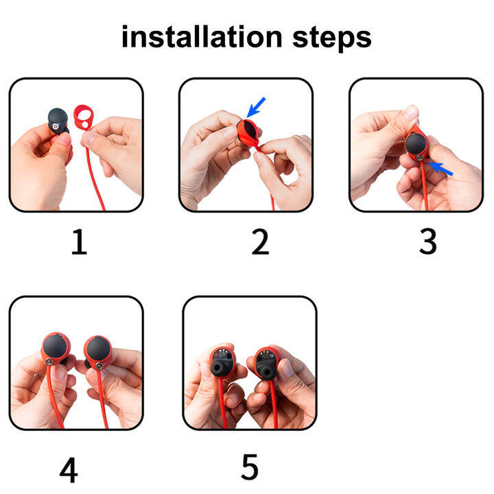 ตื่น-หนุ่ม-ป้องกันการสูญหายซิลิโคนหูฟังเชือกสำหรับ-wf1000-xm4ไร้สายบลูทูธเข้ากันได้-bt-หูฟังสายคล้องคอสายสตริง