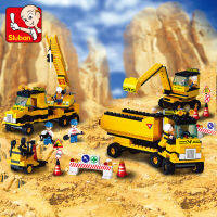 ProudNada Toys ของเล่นเด็ก ตัวต่อเลโก้ เลโก้ รถก่อสร้าง (กล่องใหญ่สุดคุ้ม) Sluban TOWN 474 PCS M38 B9700