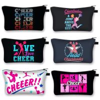 Cheerleading Girls Cosmetic Case Cheerleader Women Makeup Bags Birthday Party Toiletries Bag Lipstick Organizer for Cosmetic Bag