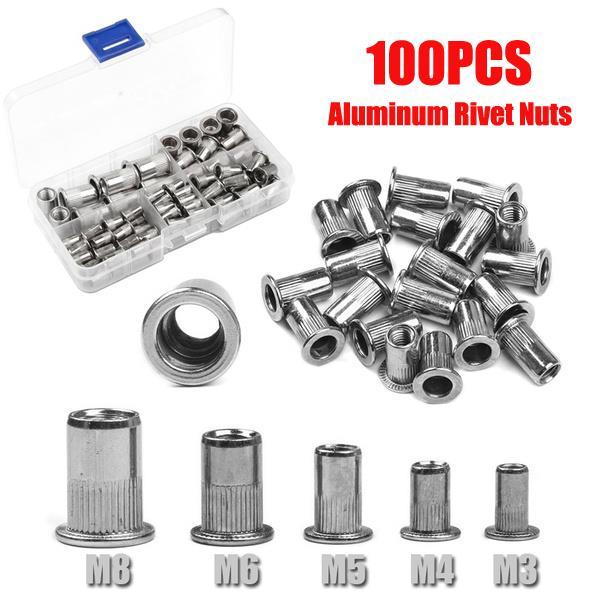 cw-100pcs-m3-m4-m5-m6-m8-flat-rivet-nuts-set-insert-reveting-size