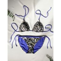 Convertible Bikini  บิกินี่ ใส่ได้ 2 ด้าน : ลายทหาร + สีม่วง