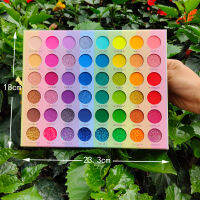 ICYCHEER Eyeshadow Palette 48 Color Pressed Glitter Shimmer Matte Green Eye Shadow Palett Neon Metallic Makeup Cosmetics