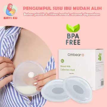 2Pc Breast Milk Collector Nursing Cup Reusable Collect Leakproof Silicone  Saver