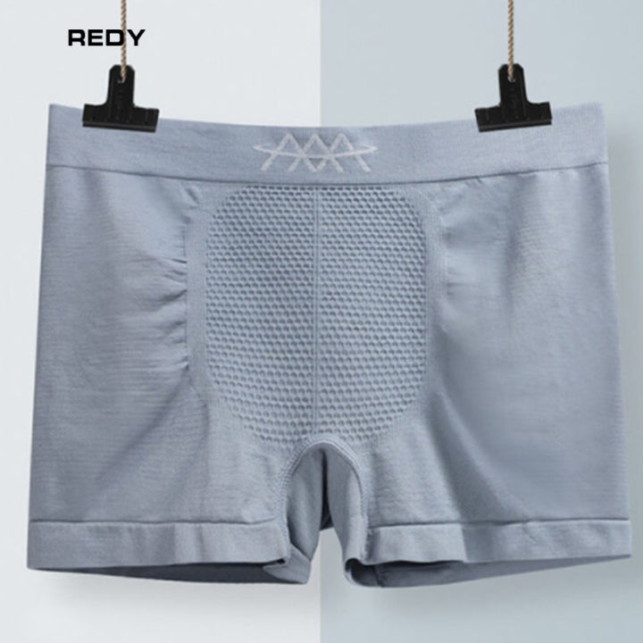 redy-กางเกงชั้นในไร้รอยต่อขนาดใหญ่สำหรับผู้ชายกางเกงซับเหงื่อยืดหยุ่นระบายอากาศ