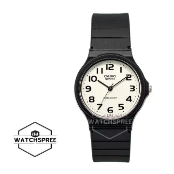 Casio men's classic hot sale analog black watch