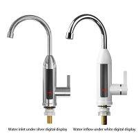 3000W 220V EU Plug Electric Water Heater Faucet LCD Display 360-Degree Adjustable Hot Cold Water Dual-Use Instant Heating Taps