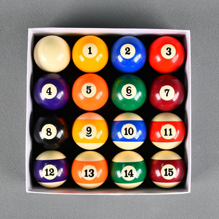 ลูกสนุกเกอร์/ลูกผีลาย ขนาดมาตรฐาน 52.5mm. (8A)ตรงจากโรงงาน 16ลูก/กล่อง
