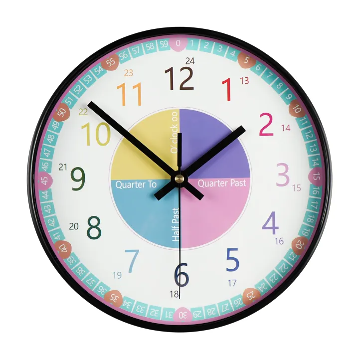Teaching Clock with Silent MovementEducational that Makes Kids Learning...