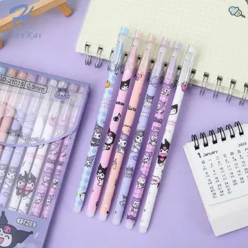 6pcs Japanese Stationery Cute Pens School Korean Stationery Pen Kawaii Pen  0.5mm