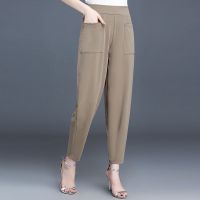 【Ready stock】✤G&amp;W✤ Wide leg pants women korean large size pants loose casual cropped pants show thin all match seluar