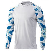 HotFishing Hoodie เสื้อผู้ชายแขนยาวเสื้อผ้า Uv Sun Protection Breathable Anti ยุงตกปลาเสื้อยืด