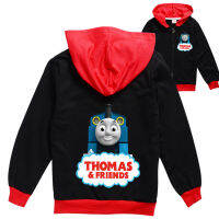 Thoma-S เสื้อคาร์ดิแกนแขนยาวมีฮู้ดสำหรับเด็กผู้หญิงเด็กผู้ชายผ้าคอตตอน + โพลีเอสเตอร์ชุด2ชิ้นเสื้อคลุมแบบมีซิปแจ็คเก็ตเด็กผู้ชายเด็กผ้าคอตตอนสำหรับเด็กฤดูใบไม้ผลิฤดูใบไม้ร่วง