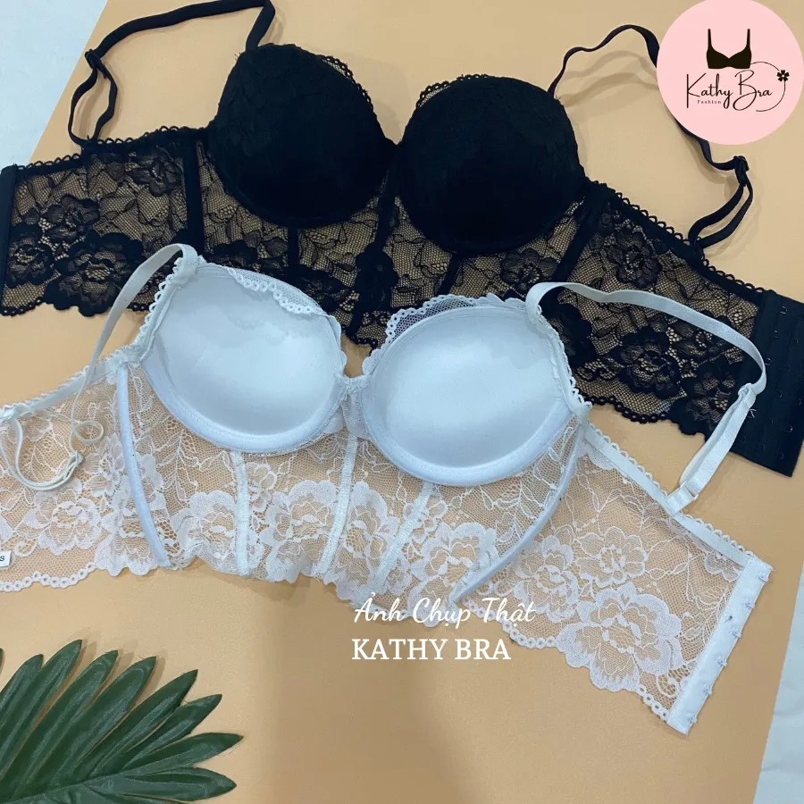 Freeship Max] H09 Áo Bra Ren Kathy Bra Kiểu Dáng Corset Hai Dây Cao Cấp Có  Gọng Đệm Mút 3Cm Nâng Ngực - Kathy B Ra | Lazada.Vn