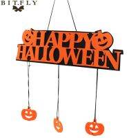 【LZ】∋  HAPPY HALLOWEEN Pendurado Cabide para Festa de Halloween Porta Hangtag Janela Doorplate Abóbora Pendurado Tiras