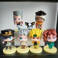 ของเล่นรูปโจโจ้ล่าข้ามศตวรรษแบบ7ชิ้น,ของเล่นในรถ Kakyoin Tenmei เงิน CHARIOT Kujo Jotaro Aero Smith ตุ๊กตาตกแต่งรถ