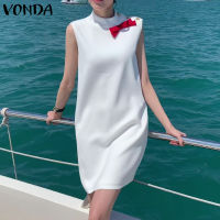 (จัดส่งฟรี)Fancystyle VONDA เสื้อมีสไตล์สำหรับผู้หญิงชุดชายหาดขนาดเล็กแขนกุดสำหรับชุดเดรสทรงแข็งชายหาดวันหยุด