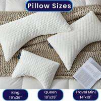 Shredded Memory Foam Pillow Memory Foam Bed Pillow Shredded Foam Pillow Cushion Sleeping Multiple Sizes Travel Mini Queen King Travel pillows