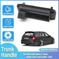 HD รถ Trunk Handle Back Up ที่จอดรถย้อนกลับกล้องด้านหลังสำหรับ Benz C Class W204 S204 C204 2008 ~ 2014 2015