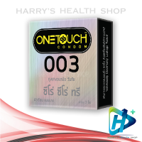 OneTouch 003 ถุงยางอนามัย ผิวเรียบ บาง 0.03 มม. บางพิเศษ ขนาด 52 มม. 1 กล่อง